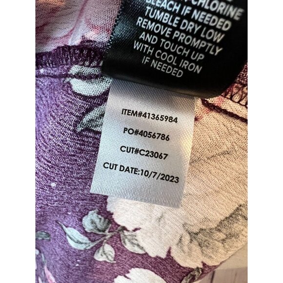 Torrid Babydoll Top Shirt Plus size 1 1X Crinkle Gauze 41365984 Peasant Boho - Picture 9 of 10